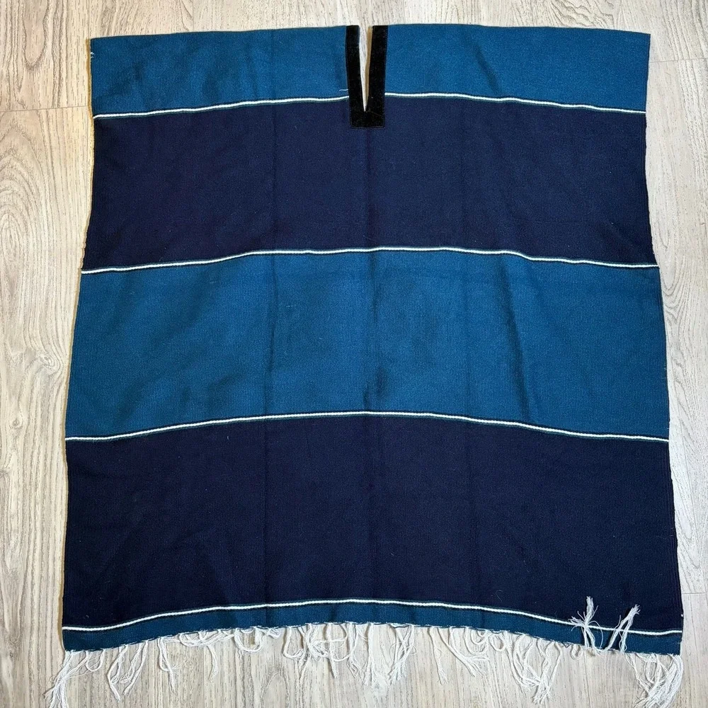 Seattle Seahawks Football Team Poncho Handmade Sarape Jorongo One Size Boho‎